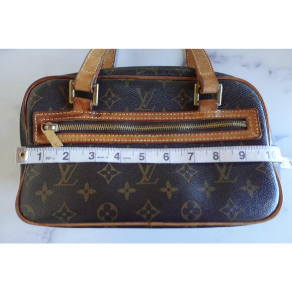 Vintage Louis Vuitton Shoulder Bag Womens Monogram Canvas Purse France 90s - Picture 13 of 16